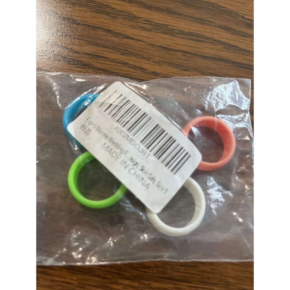 Emperor silicone wedding band type rings size 9